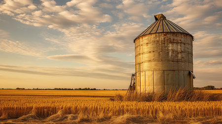 farming corn grain binの素材