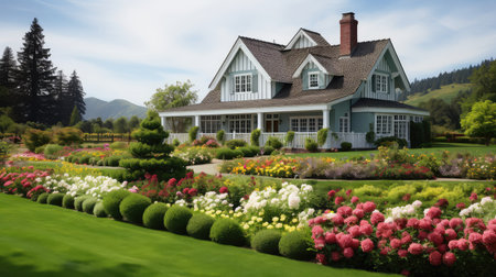 home house and barnの素材