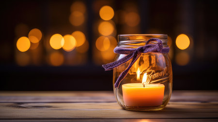 decor mason jar candleの素材