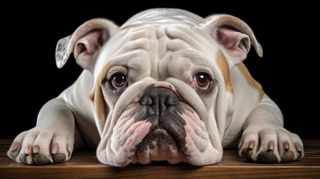 dog bulldog english whiteの素材