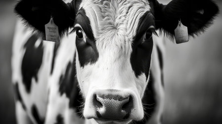 farm cow faceの素材