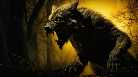supernatural horror werewolfの素材