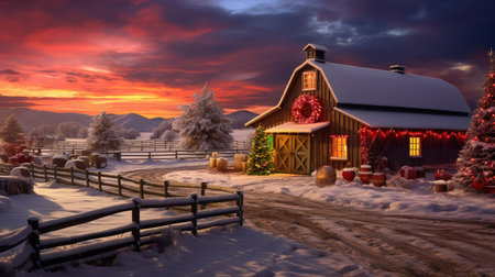 decorations christmas farmの素材