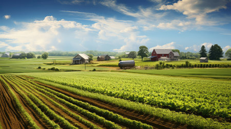 harvest african american farmの素材