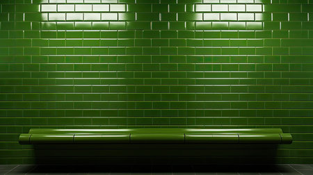 backsplash green subway tileの素材