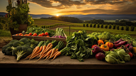 organic farm to tableの素材