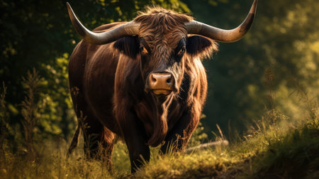 livestock bull cowの素材