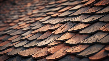 asphalt roof buildingの素材