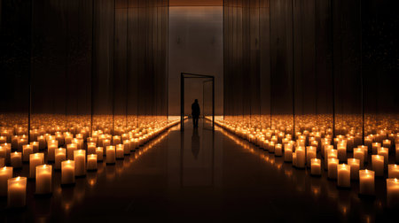 honor candle memorialの素材