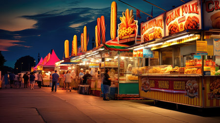 food corn dogs fairの素材
