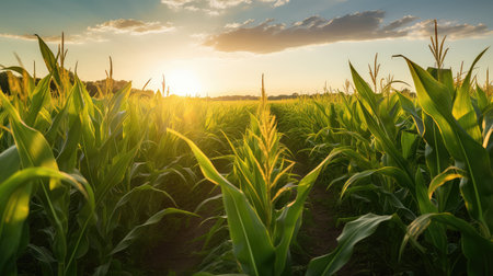 farm corn growthの素材