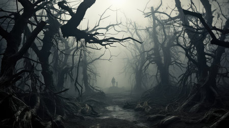 dark horror landscapeの素材