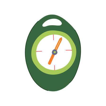 map compass cartoon vector illustrationのイラスト素材