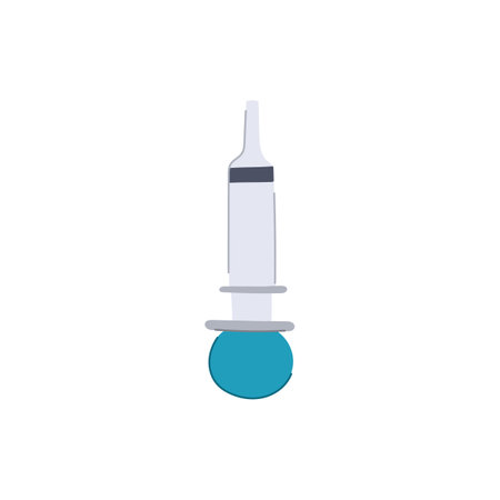 shot syringe cartoon vector illustrationのイラスト素材