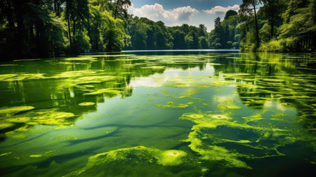 green algae lakeの素材