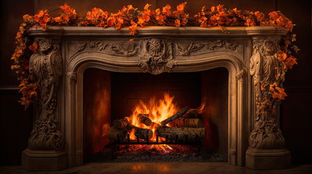 warmth fireplace flameの素材
