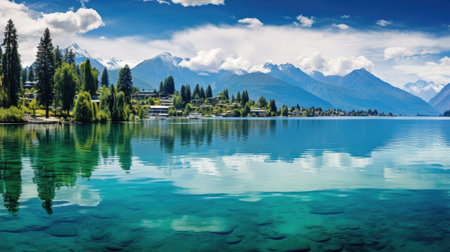 water lake cityの素材