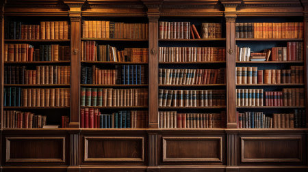 literature library bookshelfの素材