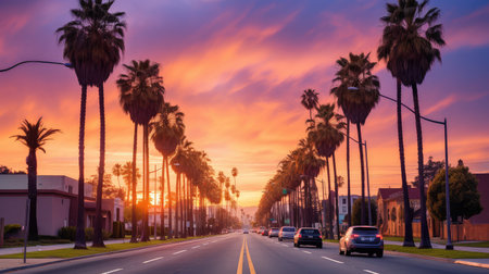 coast california morningの素材