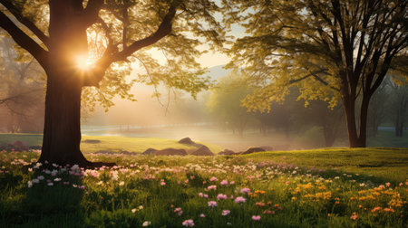 renewal spring morningの素材