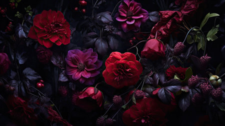 eerie dark flowersの素材