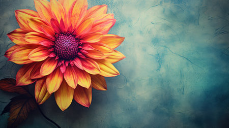 botanical hand drawn flowerの素材