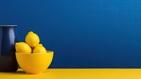 contrast navy and yellow backgroundの素材