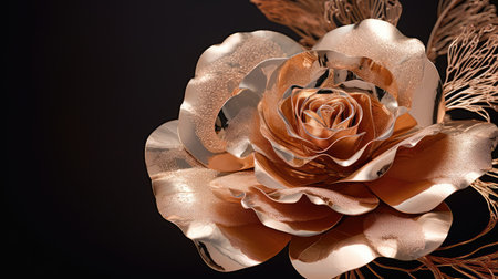 jewelry rose gold flowerの素材