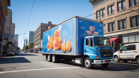 pickup donation truckの素材