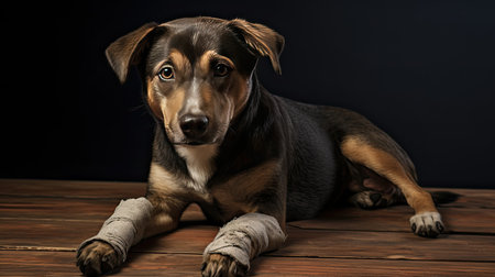 leg dog bandageの素材