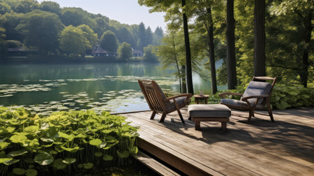 relaxation lake deckの素材