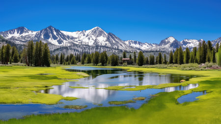 hiking mammoth lakes californiaの素材