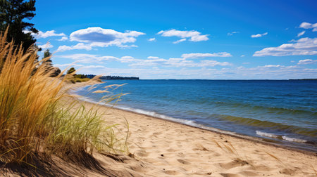 beach illinois lake michiganの素材