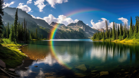 beauty rainbow lakeの素材