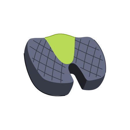 pillow desk chair cushion cartoon vector illustrationのイラスト素材