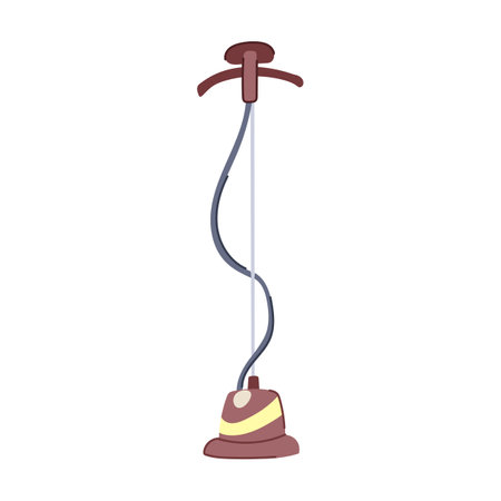 laundry garment steamer cartoon vector illustrationのイラスト素材