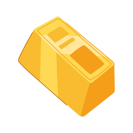fall gold bar cartoon vector illustrationのイラスト素材