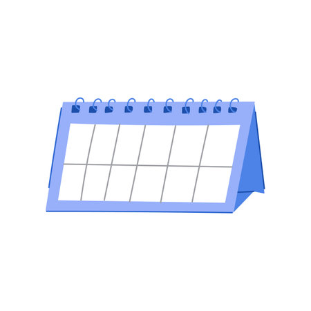 agenda office calendar cartoon vector illustrationのイラスト素材