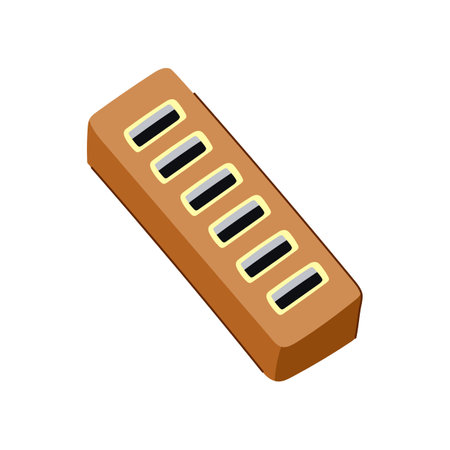 port usb hub cartoon vector illustrationのイラスト素材