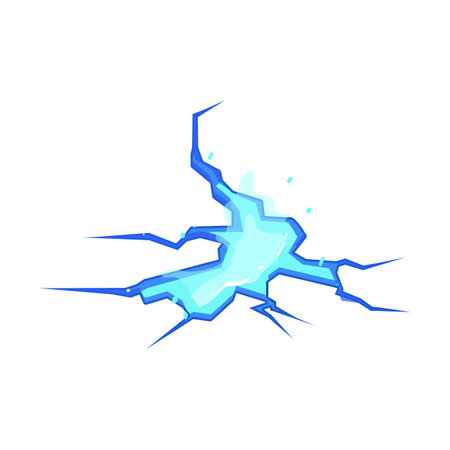 egg ground crack cartoon vector illustrationのイラスト素材