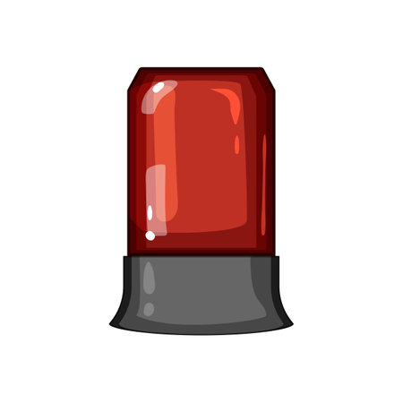 bell siren cartoon vector illustrationのイラスト素材