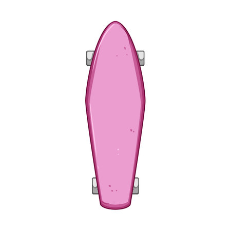line skate board cartoon vector illustrationのイラスト素材