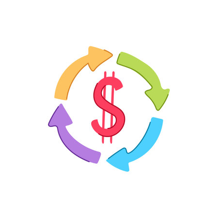 stock investment portfolio cartoon vector illustrationのイラスト素材