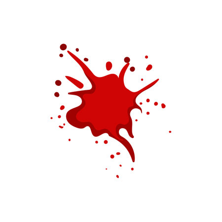 stain blood splatter cartoon vector illustrationのイラスト素材