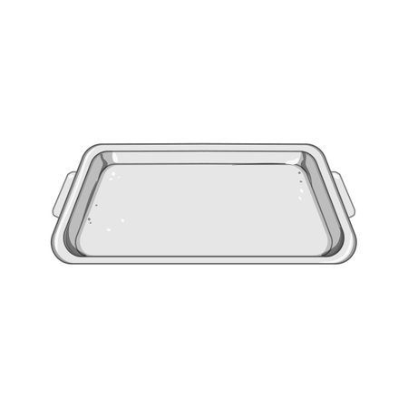 dinner food tray cartoon vector illustrationのイラスト素材