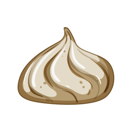 decoration meringue cartoon vector illustrationのイラスト素材