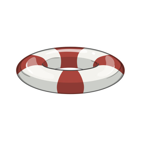 buoy lifebuoy cartoon vector illustration