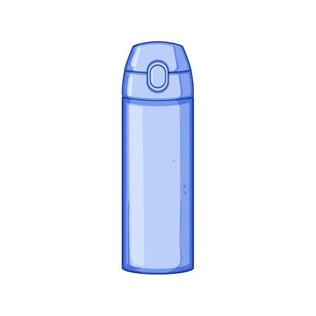water thermos bottle cartoon vector illustrationのイラスト素材