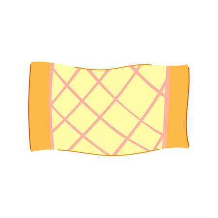 surf beach towel cartoon vector illustrationのイラスト素材