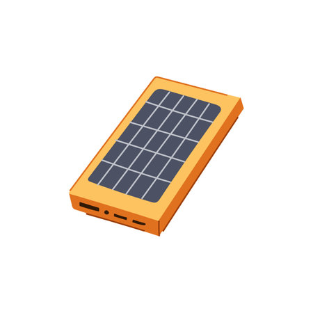 device solar charger cartoon vector illustrationのイラスト素材